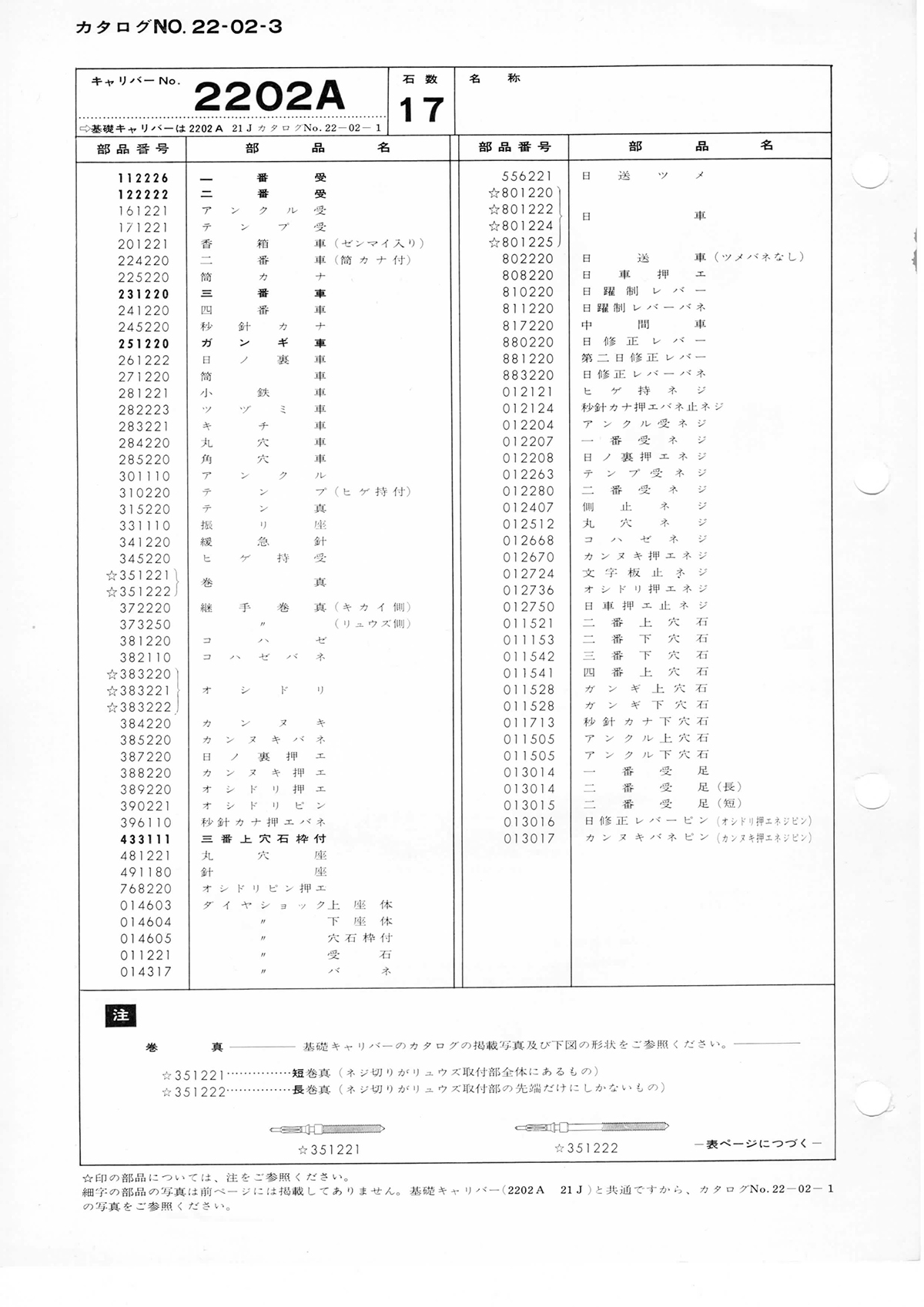 watch movement technical information