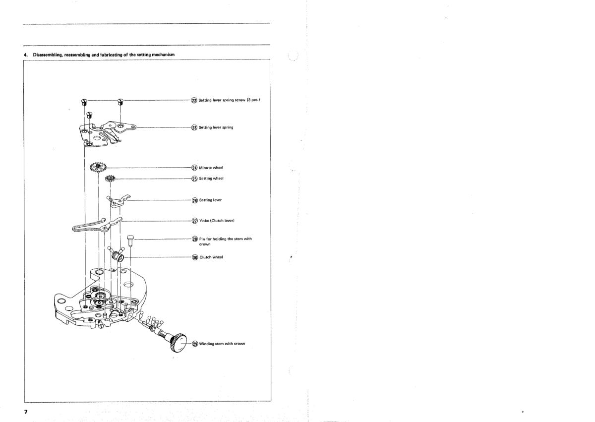 watch movement technical information