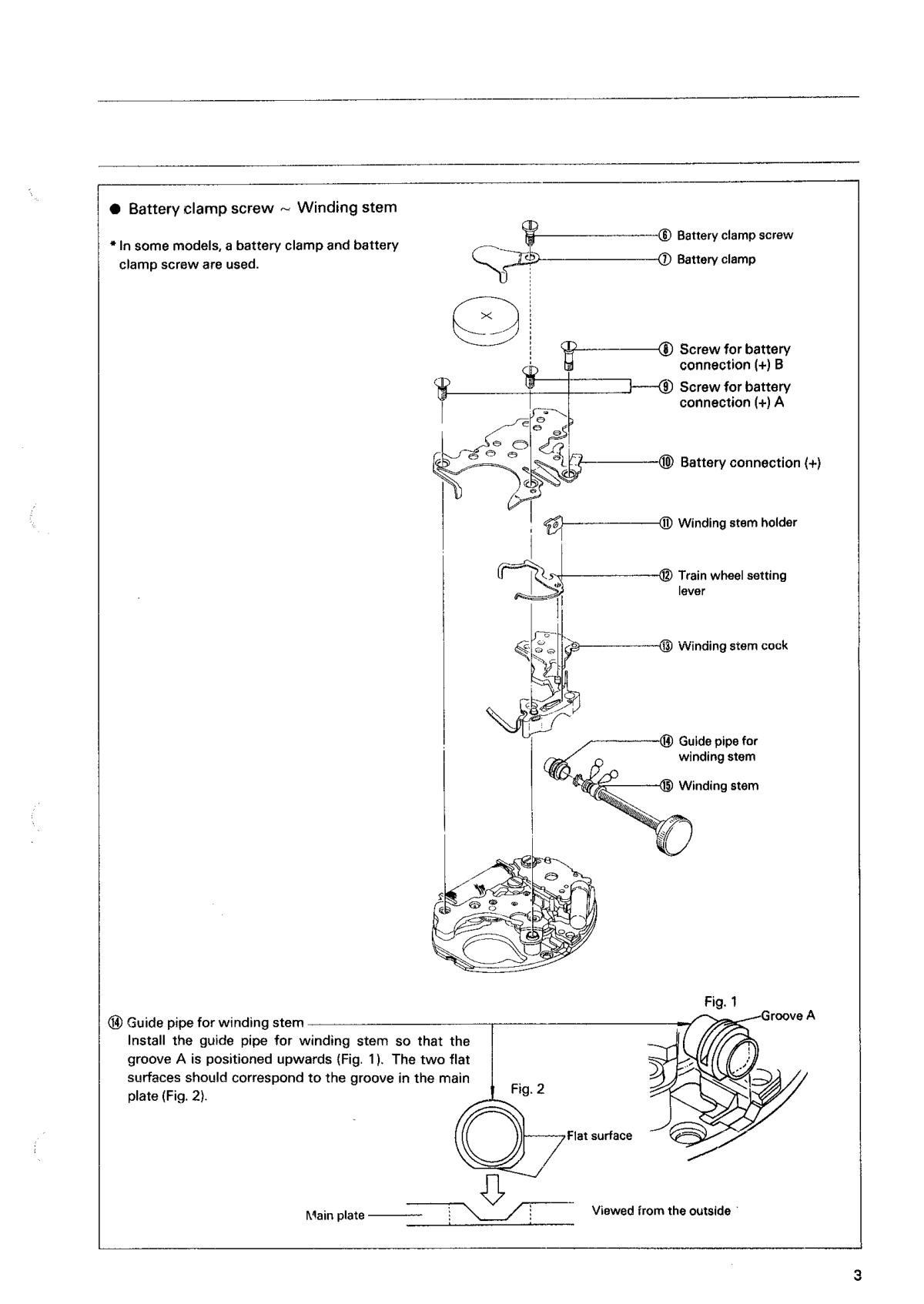 watch movement technical information