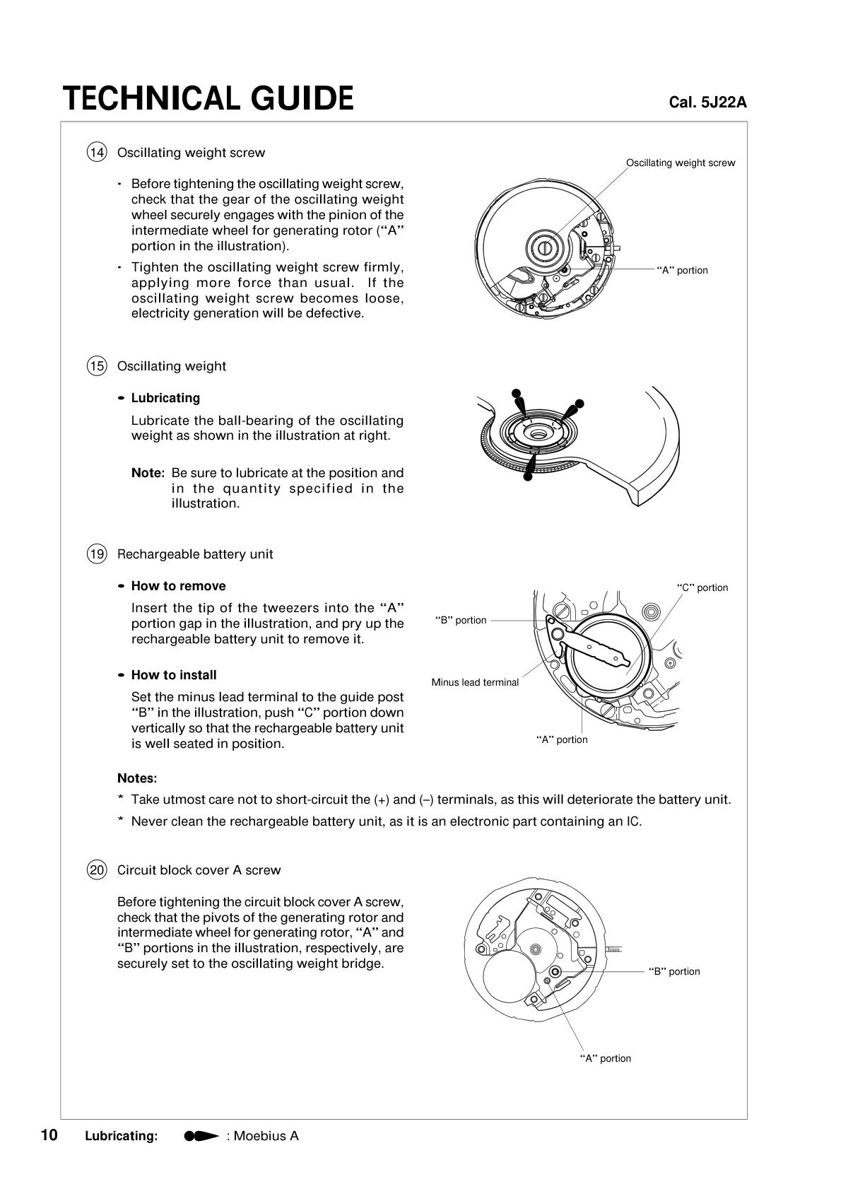 watch movement technical information