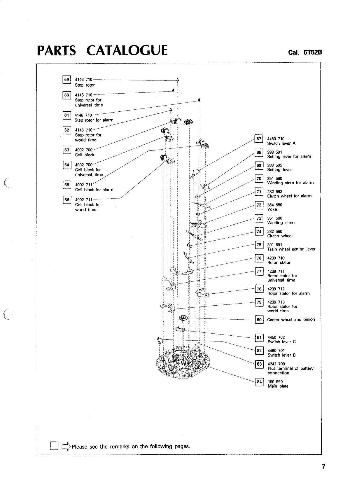 watch movement technical information