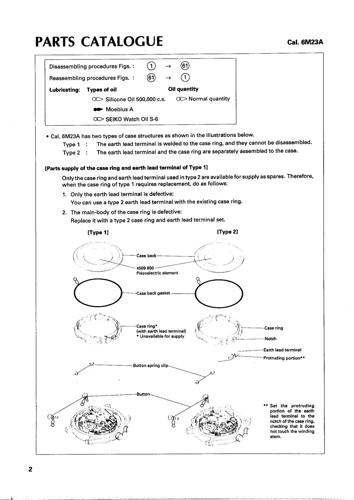 watch movement technical information