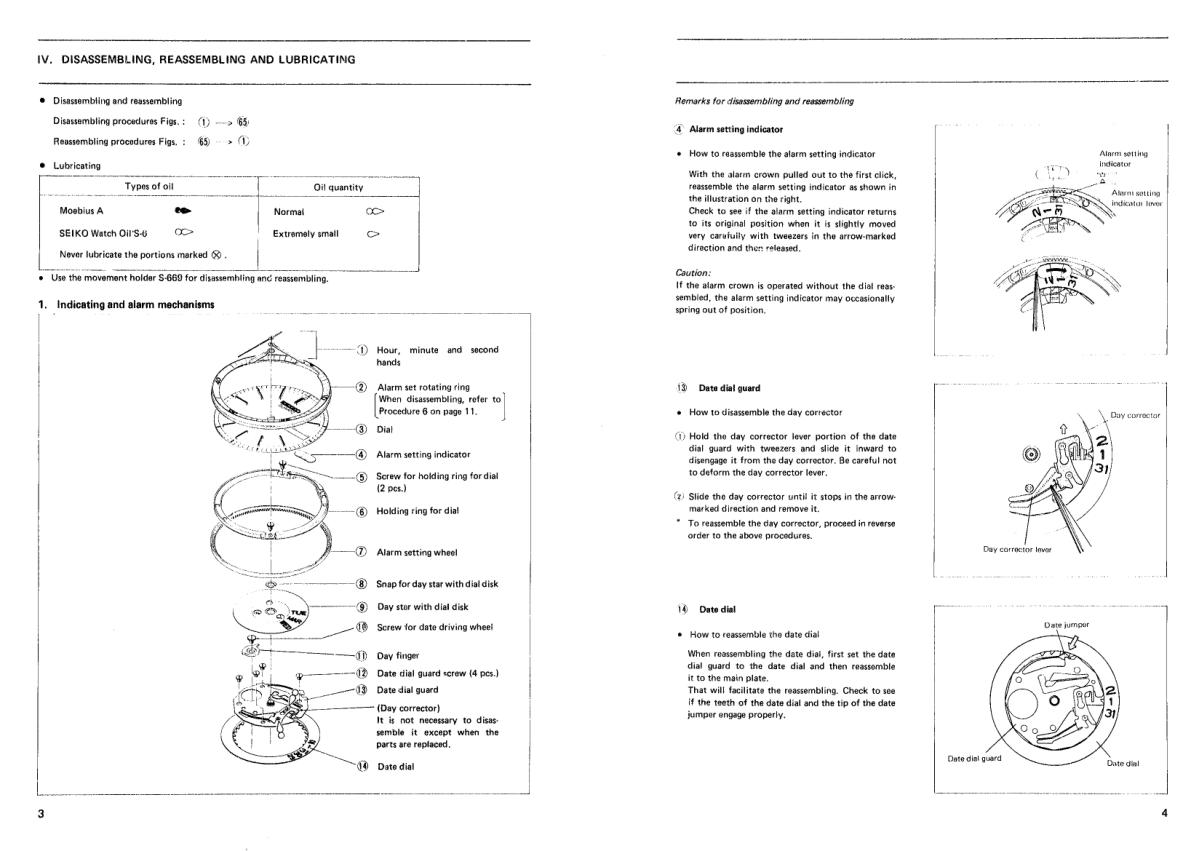 watch movement technical information