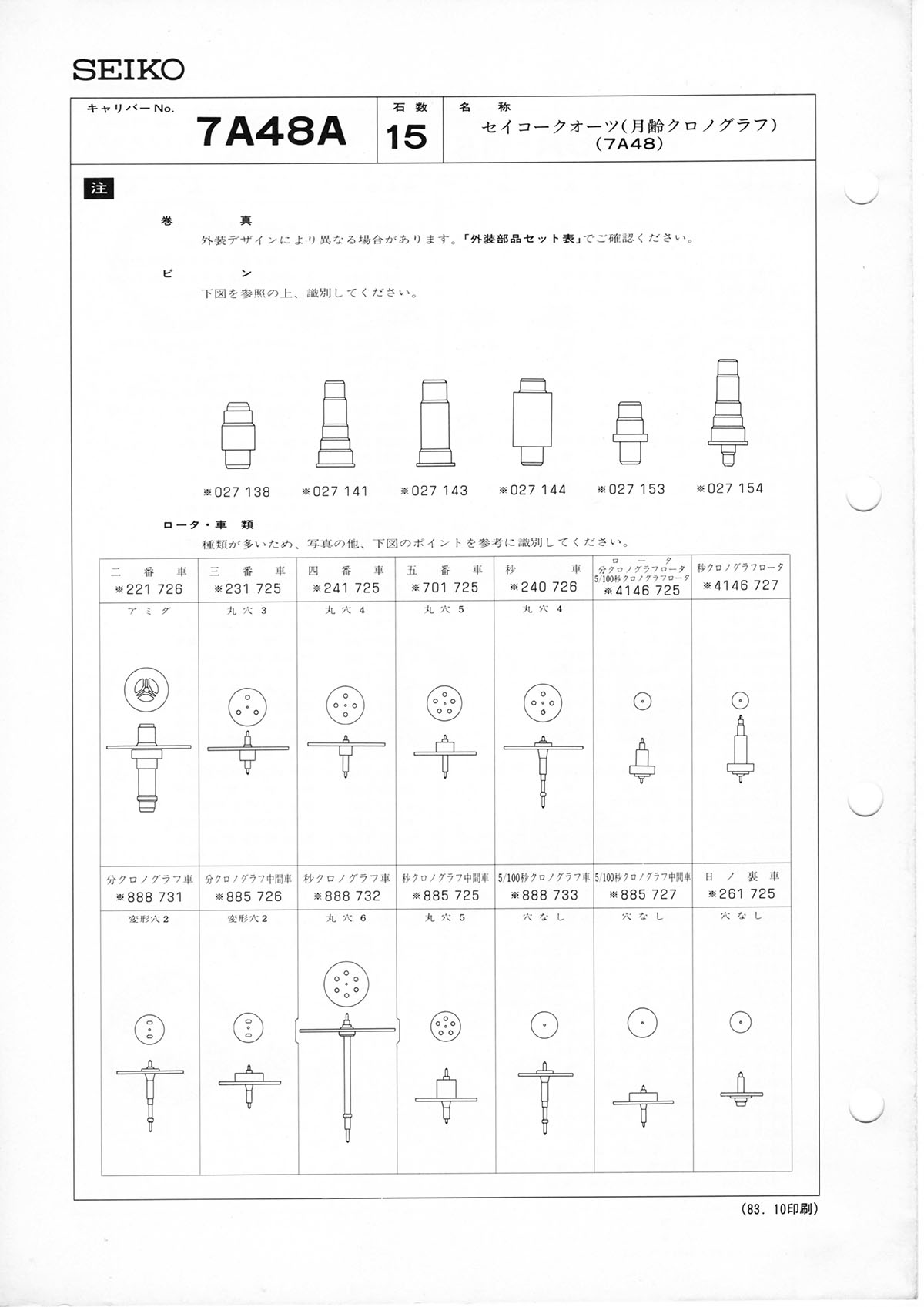 watch movement technical information